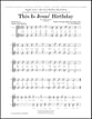 This Is Jesus' Birthday SSS choral sheet music cover